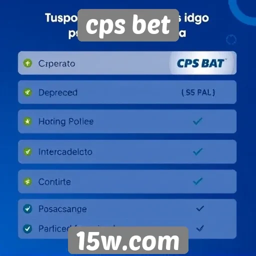 Métodos de pagamento aceitos pelo cps bet
